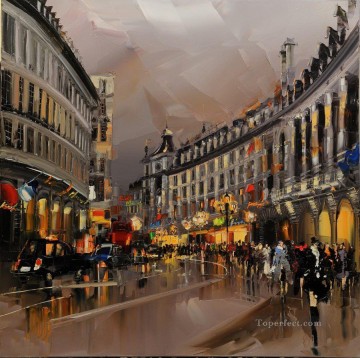  Gajoum Oil Painting - Kal Gajoum Paris 05 with palette knife